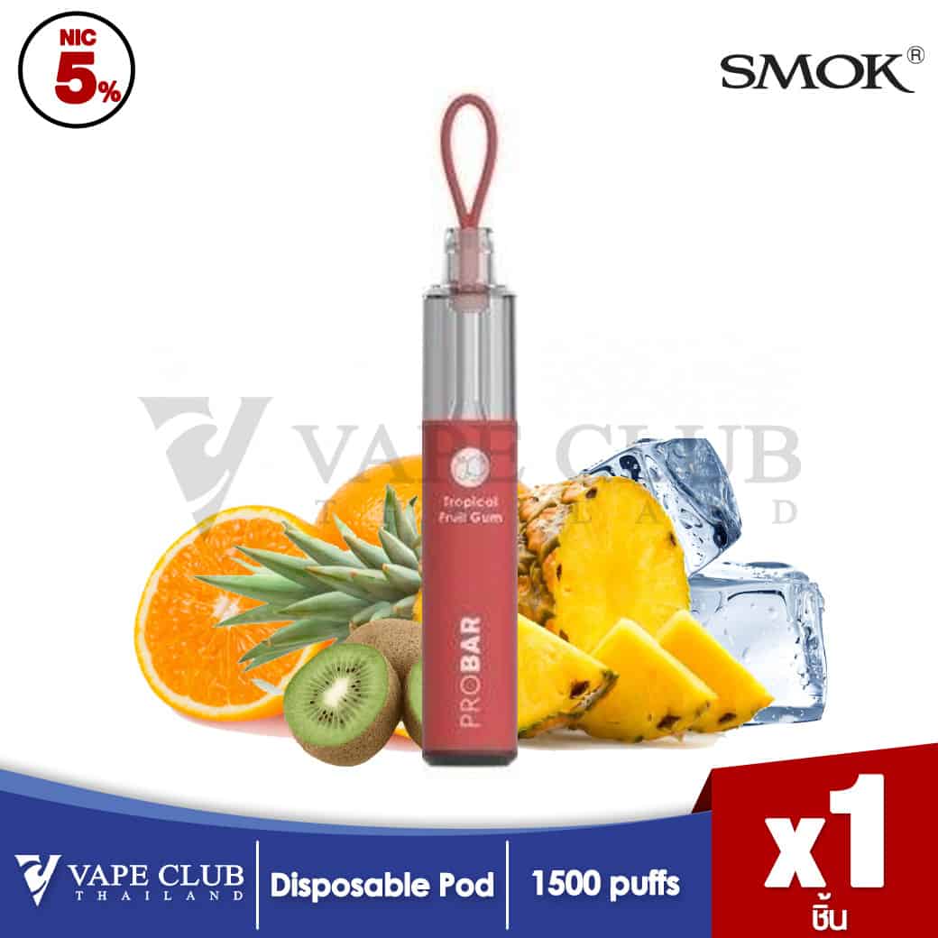 Smok Pro Bar Disposable Pod Tropical Fruit Gum 3