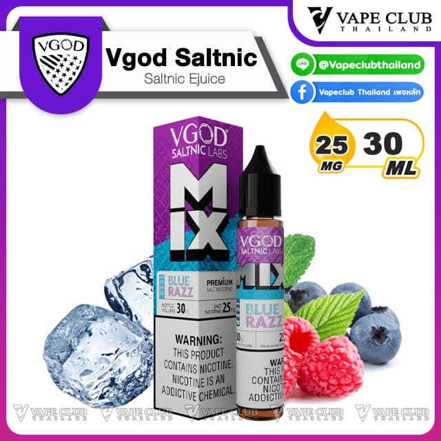 Vgod Saltnic Vgod Ice Blue Razz Mix N