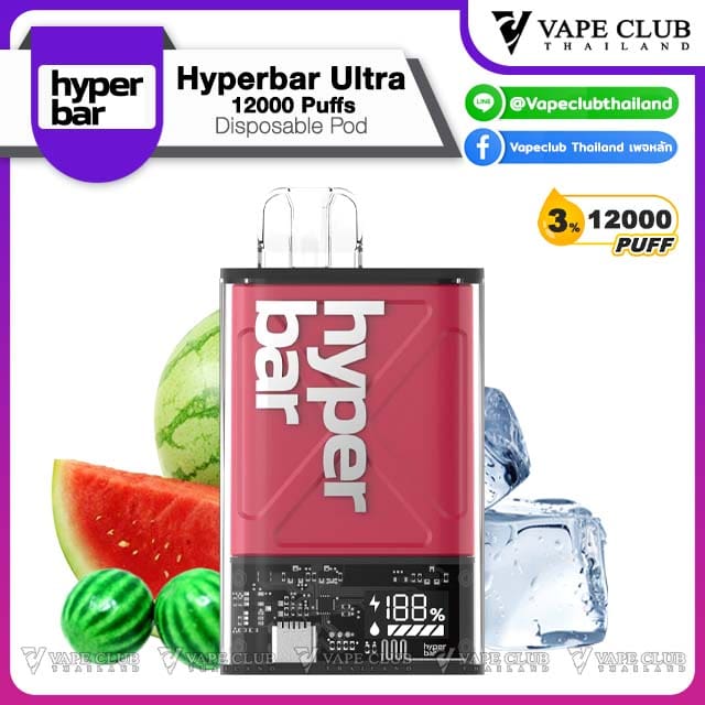 Hyperbar Ultra Puffs Watermelon Bubblegum