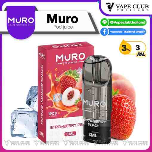 Muro Pod Juice Strawberry Peach