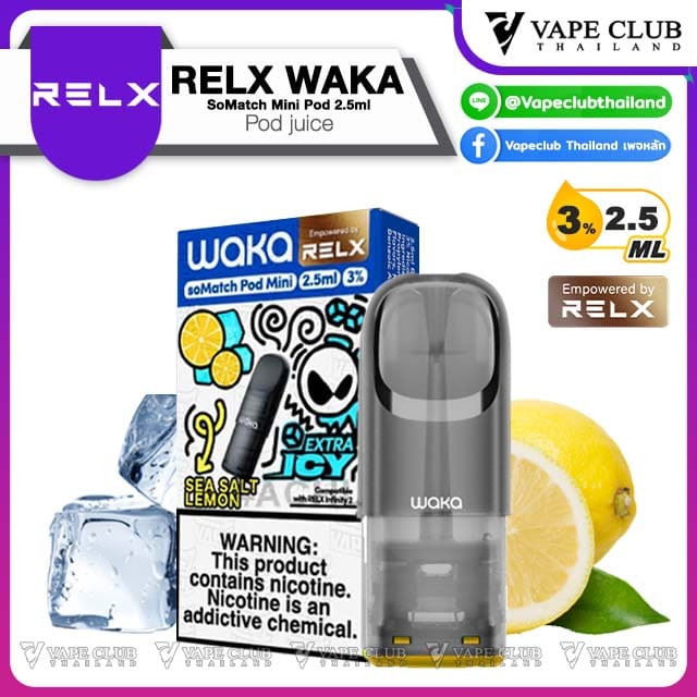 WAKA soMatch Mini Pod Juice Sea Salt Lemon