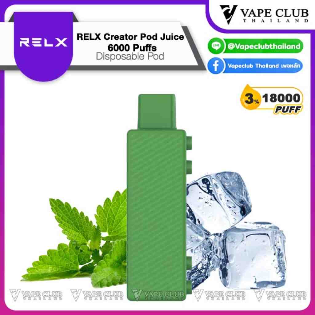 RELX Creator pod puffs Double Mint