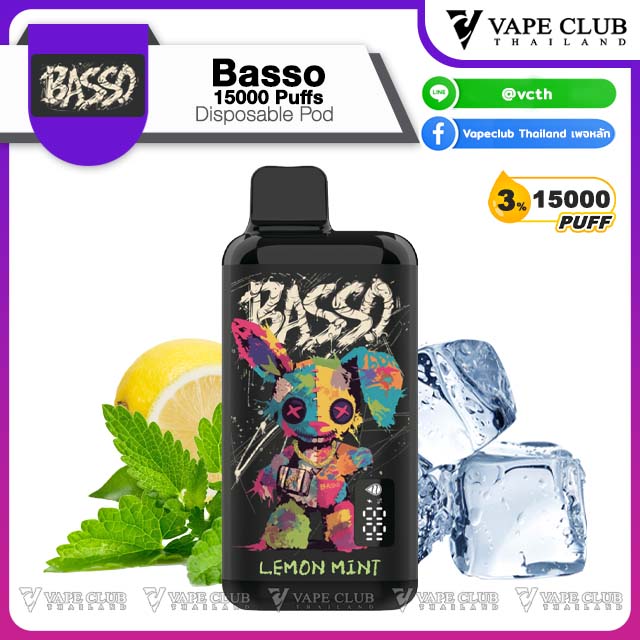 Basso Puffs Disposable Pod Lemon Mint