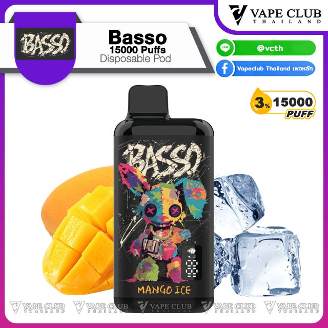 Basso Puffs Disposable Pod Mango Ice