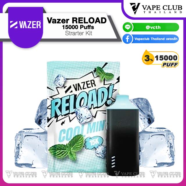Vazer RELOAD STRARTER Kit Puffs Ice