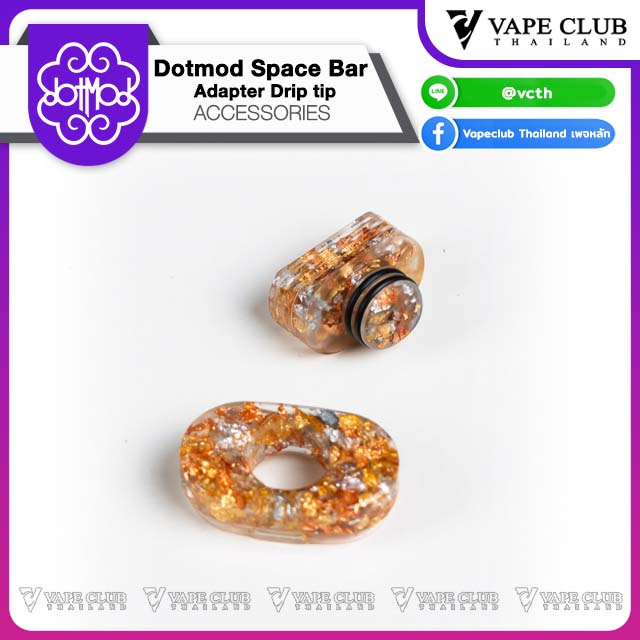 Dotmod Space Bar Adapter Drip tip gold