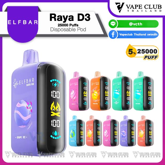 Elfbar Raya D Puffs Disposable Pod