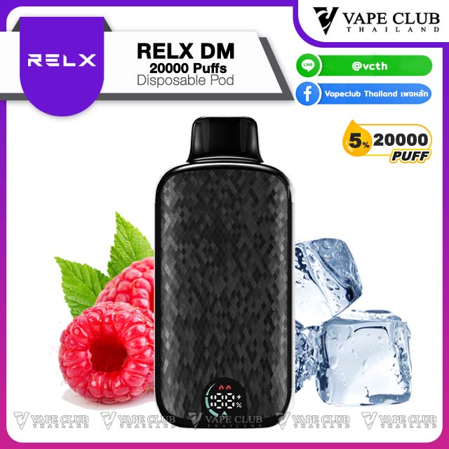 RELX DM Puffs Disposable Pod Pink Berry