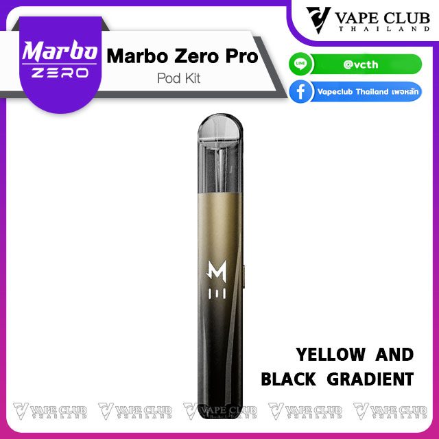 Marbo Zero Pro Pod Kit Yellow And Black Gradient