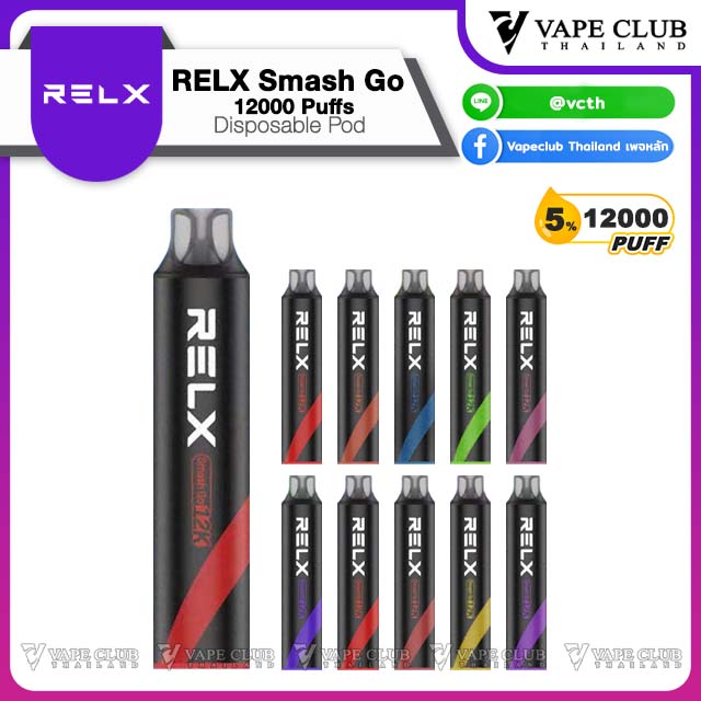 RELX Smash Go Puffs Disposable Pod Grape n