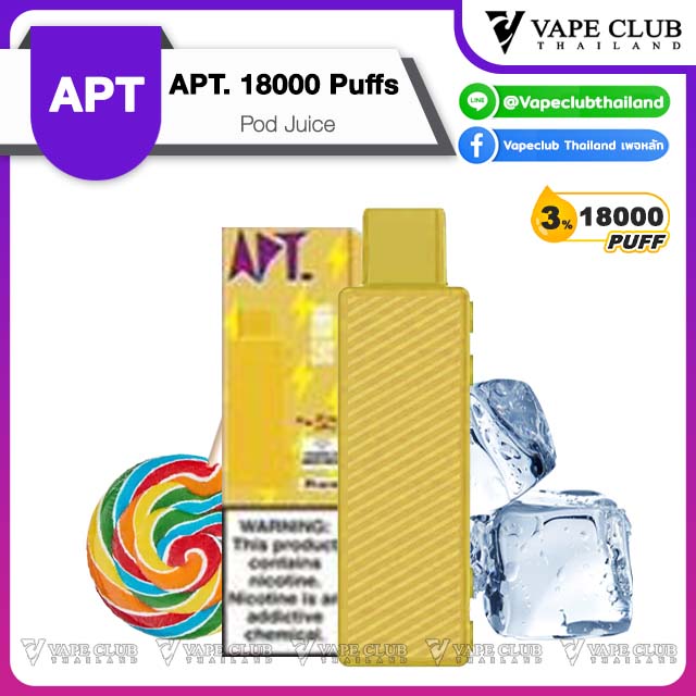 APT Puffs Pod Juice Rainbow Candy