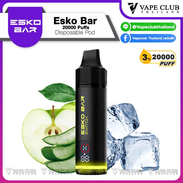 esko switch k Puffs Disposable Pod apple aloe